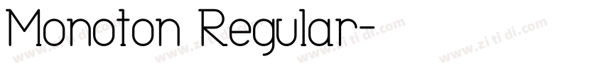 Monoton Regular字体转换